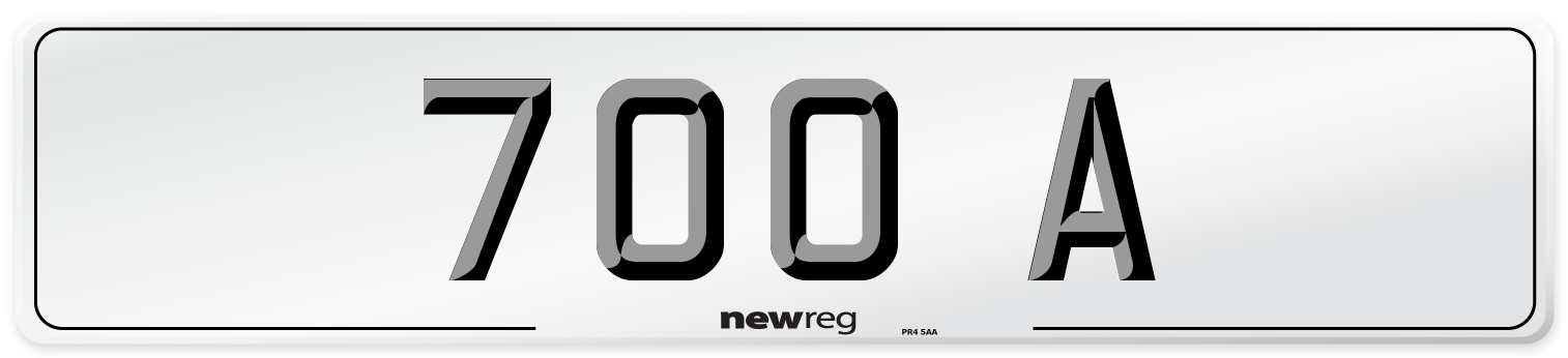 700 A Number Plate from New Reg